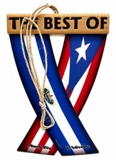 Puerto Rico and El Salvador Flag Car Rear View Mirror Accessory by Unity Flagz picture