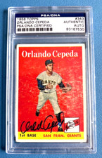 1958 Topps Orlando Cepeda RC Rookie AUTO PSA/DNA #343 picture