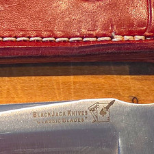 Blackjack Knives Classic Blades Model 1-7 Micarta A-2 Steel Clip Point Sheath picture