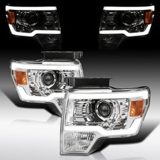 Fit 2009-2014 Ford F150 LED Bar Projector Headlights Head Lamps Left+Right 09-14 picture