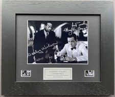 CASABLANCA 1942 Original 35mm film Cell Memorabilia + Bogart Signed Repro picture