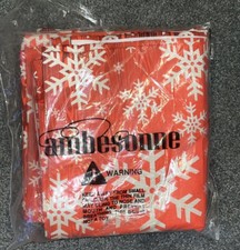 New Ambesonne Microfiber Curtains 2 Panel Set Orange Snowflake 50367 56