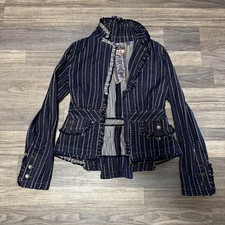 L.A.M.B. Gwen Stefani Blazer Blue y2k Rockabilly Vintage Women's 6 picture