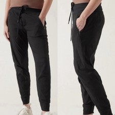ATHLETA Trekkie North Jogger Pants Black Size 6 Stretch Athletic Pant 405726 picture