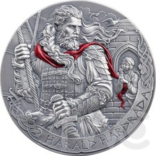 Harald Hardrada The Way to Valhalla Silver Coin 2 oz CFA Cameroon 2026 picture