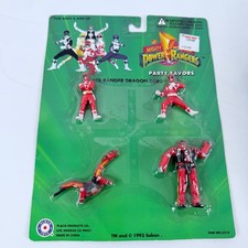Vintage 1993 Mighty Morphin Power Rangers Party Favors Red Dragon Zord Placo picture