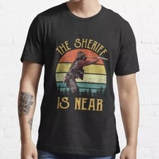NWT Retro Vintage Blazing Saddles The Sheriff is Near Vintage Unisex T-Shirt picture