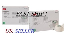 2 BOX Micropore Tape 3M Surgical Medical Paper 24 Rolls 1 inch wide BEST $ QUICK picture