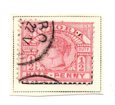 Australia Victoria 1885-86 Queen Victoria STAMP DUTY 1/2p SG 311 Lightly Hinged picture