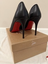 New Christian Louboutin Sporty Kate 85 Black Nappa Size 38.5 US 8 picture