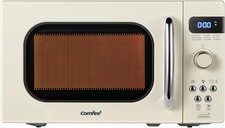 COMFEE' Retro Mini Microwave Oven, Compact Size, 9 Preset Menus picture