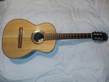 Vintage Giannini 1900 AWNE 21, 7/8 Size BRAZIL Classical guitar Fancy Wood picture