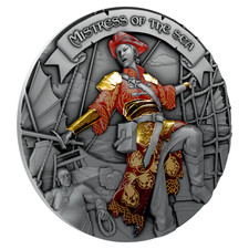 2024 Niue Mistress of the Sea 2 oz Silver Coin Antiqued  picture