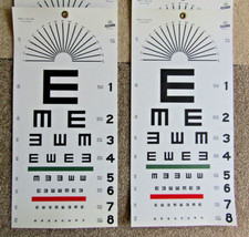 Grafco Graham Field Eye Chart No. 2867-1241 clean. picture