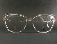 RZ by Rachel Zoe Eyeglasses Frames ARI CRYPK Crytal Pink Cat Eye 55-16-140 picture