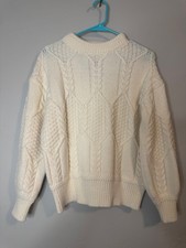 FRNCH Paris Cream Knitted Sweater, Size S, NWT picture