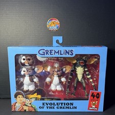 NIB - NECA Gremlins Evolution of the Gremlin 3 Figure Box Set 40th Anniversary picture