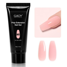 GAOY Poly Gel, 60G Nail Extension Gel, Clear Pink Builder Gel Nail Enhancement G picture