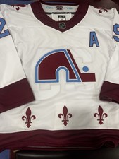 Nathan MacKINNON Quebec Nordiques / Colorado Avalanche Throwback Retro Jersey picture