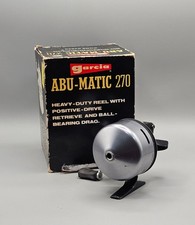 Vintage Garcia Abumatic 270 spincast reel in original box made in Sweden picture