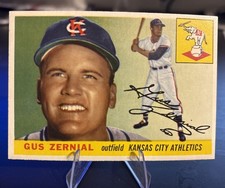 1955 Topps Gus Zernail #110 NRMT —DJS*Cards picture