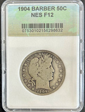 1904 Barber Half Dollar 50C Silver 90% PHIL F12 KM#110 picture