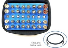 40pcs Universal RF Coaxial Adapter Kit N UHF Mini-UHF BNC TNC SMA RCA F+Cable picture