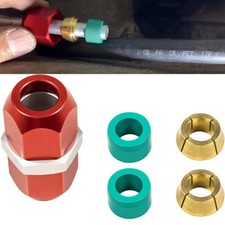 800-641 3/8''Aluminum Line Splice Connector Repair Kit Works Fit A/C Coolant Etc picture