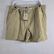 Nike ACG Snowgrass Cargo Shorts Mens XL Khaki Moss FN2430-297 NEW picture