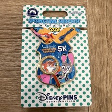 Disney runDisney Springtime Surprise Weekend 2026 5K Zootopia Event Edition Pin picture