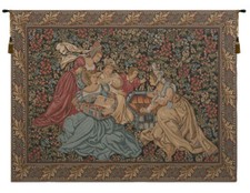 Princess I Belgian Jacquard Tapestry Wall Hanging Medieval Royal Wall Art Decor picture