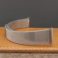 22mm Stainless Mesh Classic Unused 1960s-1970s JB Champion Vintage Watch Band picture