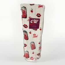 NWT Viral Halloween Cherry Coke Ghost Vampire Plush Throw Blanket Diet Coke Alt. picture