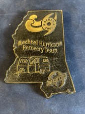 Bechtel Corp Hurricane KATRINA Recovery FEMA Trailer Commemorative Paperweight picture