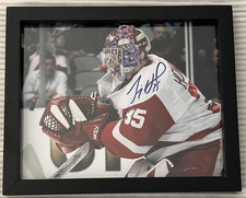 Jimmy Howard Signed NHL Detroit Red Wings 8x10 Framed Photo & COA picture