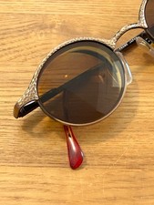 Revo 1113 034 hammered gold vintage oval sunglass eyeglass frames 44 20 142 picture
