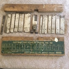 Vintage Stanley 50 Plane 17 Cutters Woodworking Old Hand Tools Carpentry Tool picture