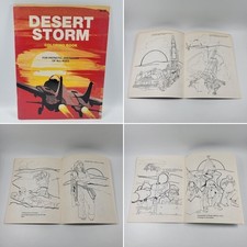 VTG Desert Storm Coloring Book History Weapons Politics Matthews Publishing 1991 picture