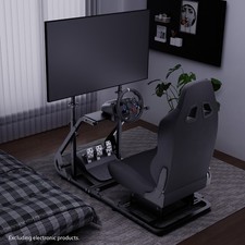 Hottoby Racing Simulator Cockpit With Seat & Monitor Stand Fit Logitech G29 G920 picture