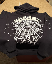 Sp5der OG Web Hoodie Black Size Large picture