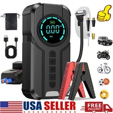 13000A Peak Car Jump Starter With Air Compressor Pack Booster Jumper Power Bank picture