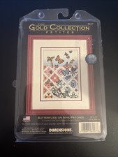 Dimensions Gold Collection Petite Cross Stitch Kit #6927 Butterflies on Patches picture