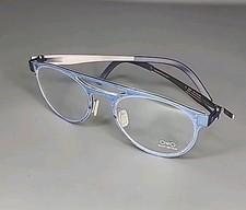 OVVO 3084 Blue Birch White Oak Titanium Handmade Eyeglass Frame 49/21/140 picture