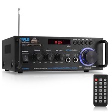 Pyle 200W Stereo Power Amplifier with Bluetooth Dual Channel Audio Receiver picture