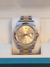 2009 Rolex Datejust 116333 Champagne Dial TT 18kt Oyster No Papers 41mm picture