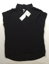 Splendid Women’s Black 100% Rayon Blouse NWT $79 SZ L picture