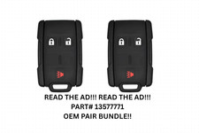 OEM PAIR FOR 2014-19 SILVERADO, SIERRA KEYLESS REMOTE AND  13577771 picture