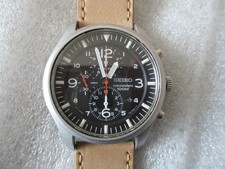 SEIKO 7T92-0JS0 MENS AUTOMATIC CHRONOGRAPH 42mm QUARTZ WATCH -NEW BATT picture