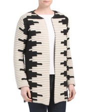 NWT COCOGIO Made In Italy Piano Sweater Coat Top Size Small/Medium 31