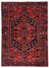Vintage Zanjan Tribal Geometric Hand Knotted Wool Oriental Area Rug 5x7 Boho picture